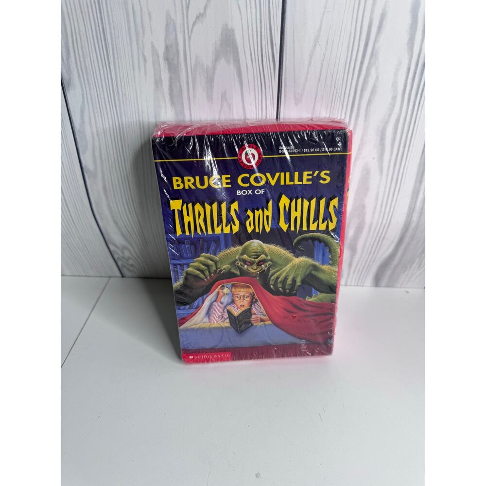 NEW in Sealed Box Vintage Book Set - Bruce Coville's Box of Thrills and Chills